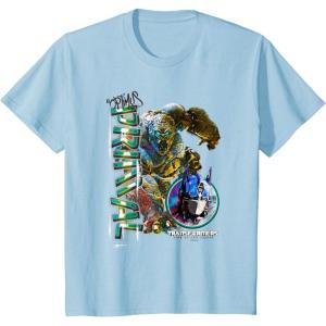 Kids Transformers: Rise of the Beasts Optimus Primal Urban Style T-Shirt(Baby Blue)