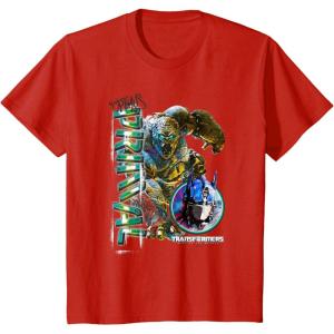 Kids Transformers: Rise of the Beasts Optimus Primal Urban Style T-Shirt(Red)