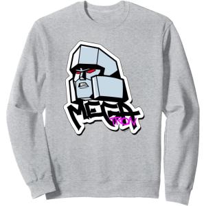 Transformers Megatron Urban Style Head Portrait Sweatshirt(Heather Grey)