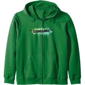 Transformers Soundwave Urban Style Graffiti Text Logo Zip Hoodie(Dark Green)