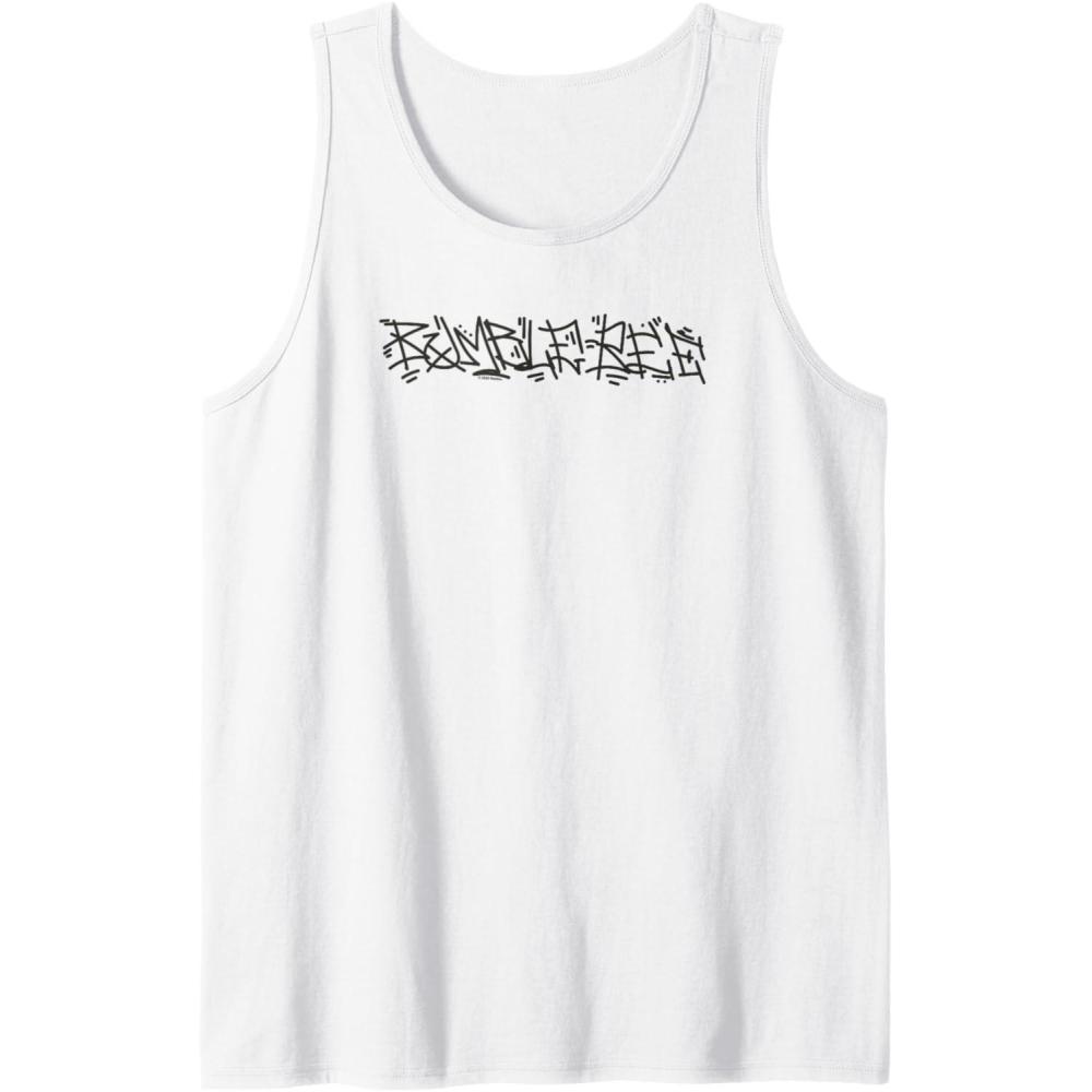 image:imageTransformers Bumblebee Urban Style Graffiti Text Logo Tank TopWhite