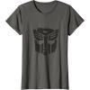 Transformers Autobots Dripping Paint Logo Silhouette T-Shirt(Asphalt Grey)