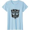 Transformers Autobots Dripping Paint Logo Silhouette T-Shirt(Baby Blue)