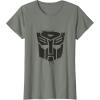 Transformers Autobots Dripping Paint Logo Silhouette T-Shirt(Olive Heather)
