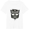 Transformers Autobots Dripping Paint Logo Silhouette T-Shirt(White)