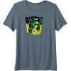 Transformers Grimlock Graffiti Painted Wall Retro Portrait Premium T-Shirt(Slate Grey)