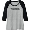Transformers Urban Style Graffiti Text Logo Raglan Baseball Tee(Black/Athletic Heather)