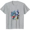 Kids Transformers: Rise of the Beasts Split Face Optimus Art T-Shirt(Heather Grey)