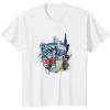 Kids Transformers: Rise of the Beasts Split Face Optimus Art T-Shirt(White)