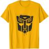 Transformers Autobots Dripping Paint Logo Silhouette T-Shirt(Golden Yellow)