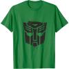 Transformers Autobots Dripping Paint Logo Silhouette T-Shirt(Kelly Green)