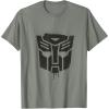 Transformers Autobots Dripping Paint Logo Silhouette T-Shirt(Olive Heather)