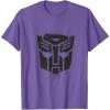 Transformers Autobots Dripping Paint Logo Silhouette T-Shirt(Purple Heather)