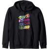 Transformers Classic Characters Graffiti Panels Mashup Zip Hoodie(Black)