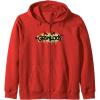 Transformers Grimlock Urban Style Graffiti Text Logo Zip Hoodie(Red)