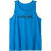 Transformers Optimus Prime Urban Style Graffiti Text Logo Tank Top(Sapphire Blue)