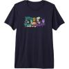 Transformers Optimus Prime Vs. Megatron Retro Graffiti Paint Premium T-Shirt(Navy Blue)