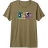 Transformers Optimus Prime Vs. Megatron Retro Graffiti Paint Premium T-Shirt(Olive Green)