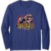 Transformers: Rise of the Beasts Savage Cheetor Graffiti Long Sleeve T-Shirt(Navy Blue)