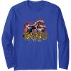 Transformers: Rise of the Beasts Savage Cheetor Graffiti Long Sleeve T-Shirt(Royal Blue)