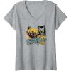 Transformers: Rise of the Beasts Scourge Terrorcon Forever V-Neck T-Shirt(Heather Grey)