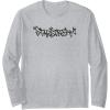 Transformers Starscream Urban Style Graffiti Text Logo Long Sleeve T-Shirt(Heather Grey)