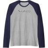 Transformers Urban Style Graffiti Text Logo Raglan Baseball Tee(Navy Blue/Athletic Heather)