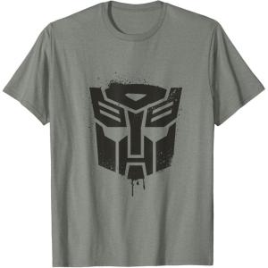 Transformers Autobots Dripping Paint Logo Silhouette T-Shirt(Olive Heather)