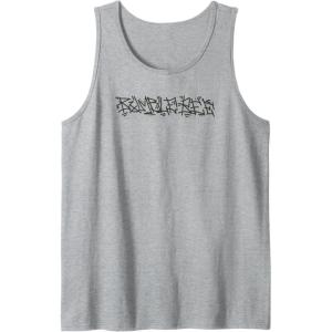 Transformers Bumblebee Urban Style Graffiti Text Logo Tank Top(Heather Grey)