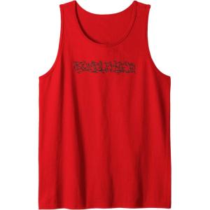 Transformers Bumblebee Urban Style Graffiti Text Logo Tank Top(Red)