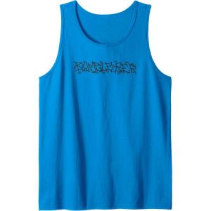 Transformers Bumblebee Urban Style Graffiti Text Logo Tank Top(Sapphire Blue)