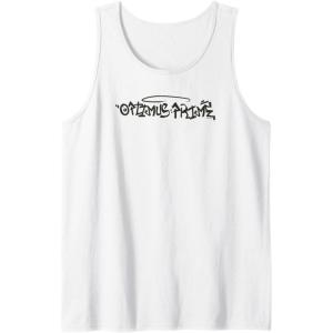 Transformers Optimus Prime Urban Style Graffiti Text Logo Tank Top(White)