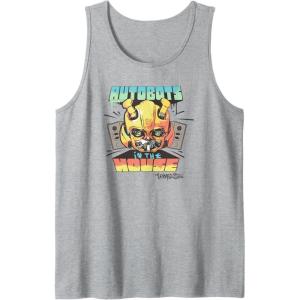 Transformers: Rise of the Beasts Autobots In The House Retro Tank Top(Heather Grey)