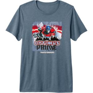 Transformers: Rise of the Beasts Optimus Distressed Shot Premium T-Shirt(Slate Grey)
