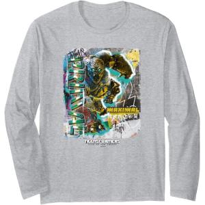 Transformers: Rise of the Beasts Optimus Primal Street Art Long Sleeve T-Shirt(Heather Grey)