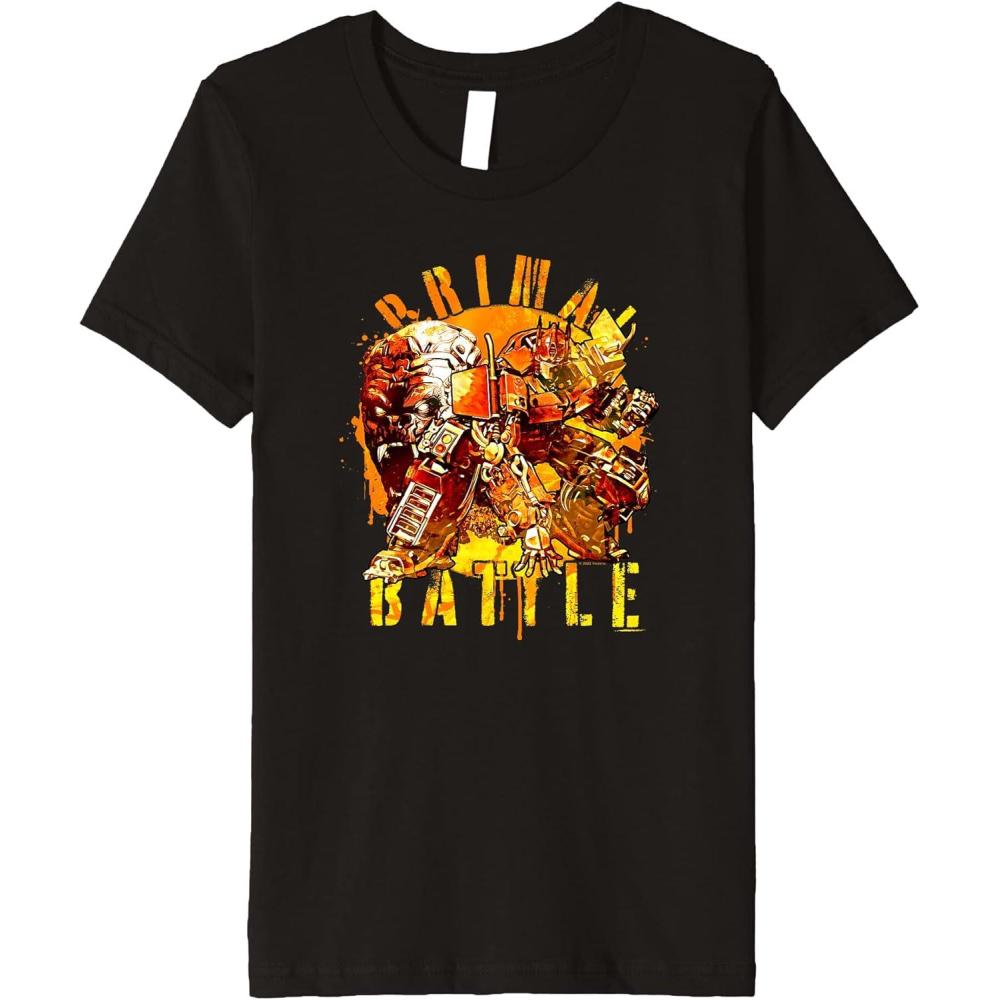 image:imageKids Transformers Rise of the Beasts Primal Battle Dripping Premium TShirt
