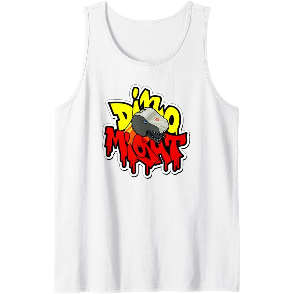 image:imageTransformers Dino Might Grimlock Dripping Graffiti Logo Tank TopWhite