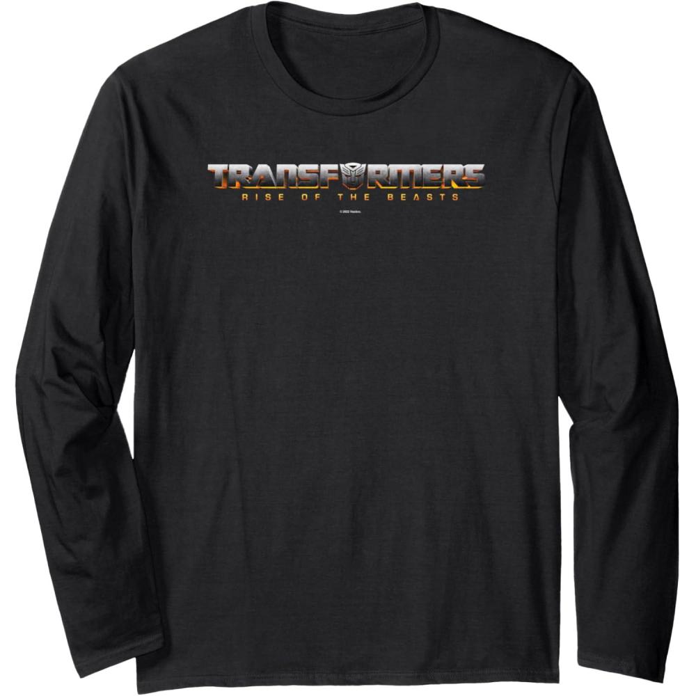 image:imageTransformers Rise of The Beasts Shaded Movie Logo Long Sleeve TShirtBlack