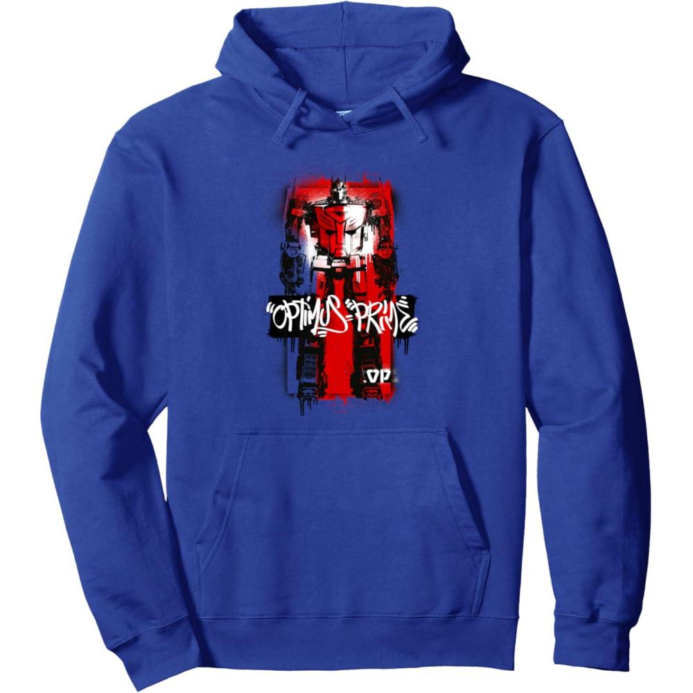 image:imageTransformers Rise of the Beasts Optimus Prime Towering Shot Pullover HoodieRoyal Blue