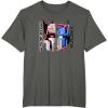 Transformers Good Vs. Evil Split Face Graffiti Retro Poster T-Shirt(Asphalt Grey)