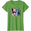 Transformers Good Vs. Evil Split Face Graffiti Retro Poster T-Shirt(Grass Green)