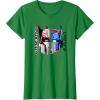 Transformers Good Vs. Evil Split Face Graffiti Retro Poster T-Shirt(Kelly Green)