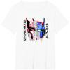 Transformers Good Vs. Evil Split Face Graffiti Retro Poster T-Shirt(White)
