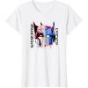 Transformers Good Vs. Evil Split Face Graffiti Retro Poster T-Shirt(White)