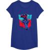 Transformers Optimus Prime 84 Graffiti Painted Wall Portrait T-Shirt(Royal Blue)
