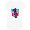 Transformers Optimus Prime 84 Graffiti Painted Wall Portrait T-Shirt(White)