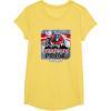 Transformers: Rise of the Beasts Optimus Distressed Shot T-Shirt(Lemon Yellow)