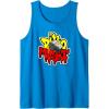 Transformers Dino Might Grimlock Dripping Graffiti Logo Tank Top(Sapphire Blue)