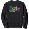 Transformers Optimus Prime Vs. Megatron Retro Graffiti Paint Sweatshirt(Black)