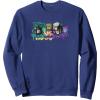 Transformers Optimus Prime Vs. Megatron Retro Graffiti Paint Sweatshirt(Navy Blue)